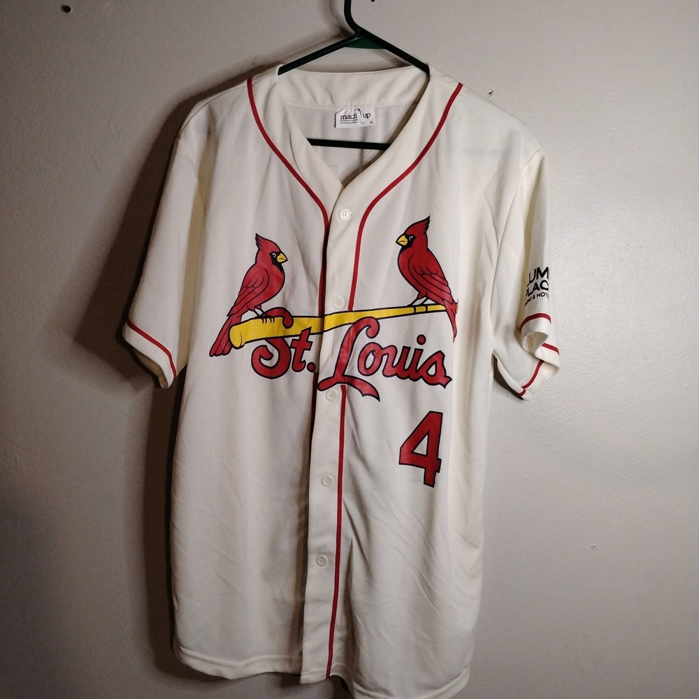 St.Louis Cardinals Jersey, Xlarge,B2013 Yadie Molina #4, # Greatest Catcher Ever